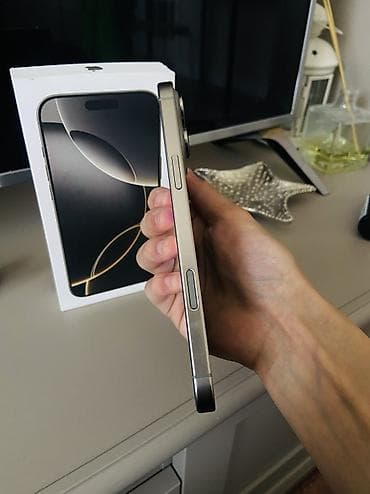 ipod touch: IPhone 16 Pro Max, Б/у, 256 ГБ, Natural Titanium, Чехол, Коробка, 100 % — 2