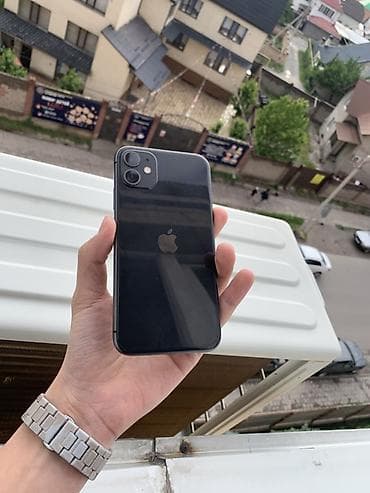 IPhone 11, 128 ГБ, Черный, Защитное стекло