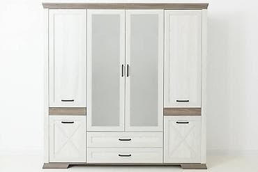 Шкаф для одежды 6Д Марсель, Ясень Снежный, БРВ Брест (Беларусь)