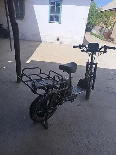 аксессуары для скутеров: Электроскутер грузовой (E-Bike) с задним багажным модулем - — 4