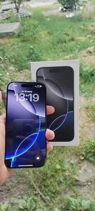 IPhone 16 Pro, Новый, 128 ГБ, Черный, Коробка, 90 %