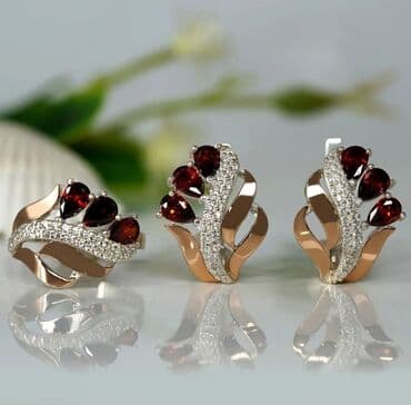 свадебные платья от производителя: Набор украшений, Проба 925, Женские, Новый — 1