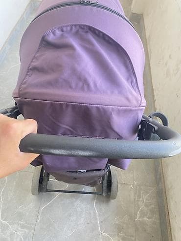 benebaby d100: Коляска, Другой бренд, цвет - Фиолетовый, Б/у — 7