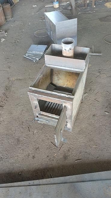 газовые настенные котлы: Твердотопливная печь-водогрей (буржуйка с баком) Описание: - — 7