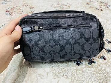 d 800: Барсетка, Coach, Материал: Комбинированный материал, Застежка на молнии, Б/у — 4