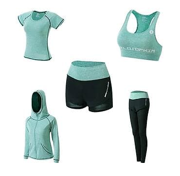 рош: 4в1 3в1 Женский мужской комплект спортивный костюм для спорта йоги — 1