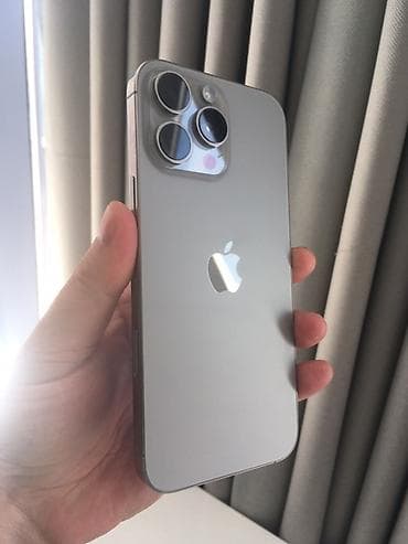 17 iphone: IPhone 16 Pro Max, Б/у, 256 ГБ, Natural Titanium, Коробка, 89 % — 7