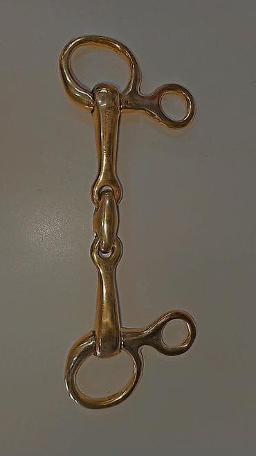 big 6: Трёхчастное трензельное мундштук-«гайка» (baucher/filis) для лошади — 1