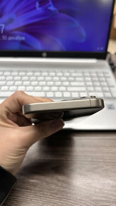 macbook mini: IPhone 15 Pro Max, Б/у, 256 ГБ, Серебристый, Защитное стекло, Коробка, 86 % — 4