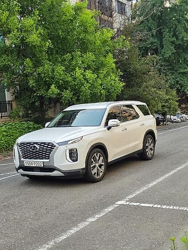 Hyundai Palisade в белом цвете — вместительный семейный кроссовер с — 1