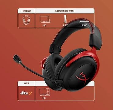 controller ps3 original: Беспроводные гарнитуры, HyperX, цвет - Черный — 2