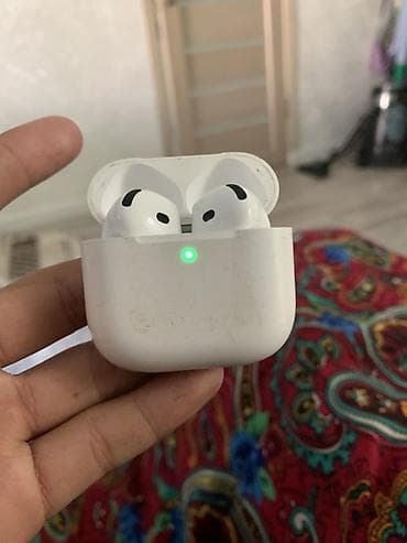 ipod classic 7: Беспроводные вкладыши наушники, Apple, AirPods 4, Б/у — 3