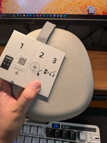 Ноутбуктар: 🎧 Наушники Sony WH-1000XM6 — фактически новые! Премиум бежевый цвет — 2