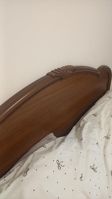 двух спалний: Спальный гарнитур, Двуспальная кровать, Дерево, цвет - Коричневый — 3