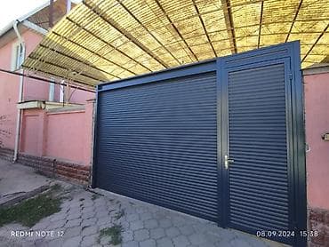 Роллетные ворота и калитки под заказ - Тип: подъемные рулонные lalafo.kg да Роллетные ворота и калитки под заказ - Тип: подъемные рулонные