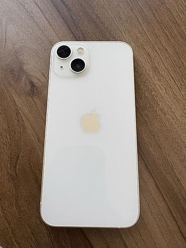 IPhone 13, Б/у, 128 ГБ, Белый, Чехол, 84 %