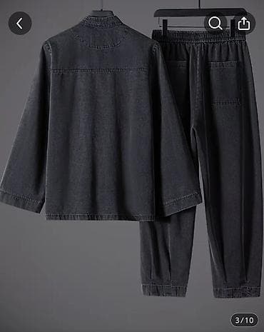 китайская национальная одежда: Костюм в восточном стиле (джекет + брюки) - Цвет — 2