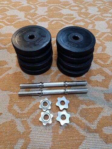 настольные теннисные ракетки: Разборные гантели, комплект из 2 шт. вес 11,5кг×2шт=23кг - Тип — 2