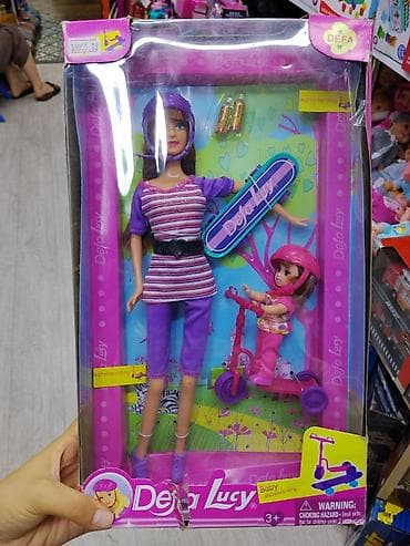 доч: Кукольный набор Defa Lucy “Skateboarding / Baby” - В комплекте: кукла — 2