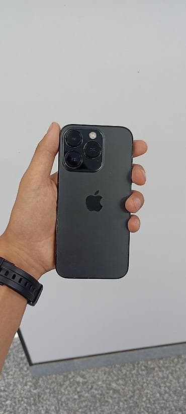 IPhone 14 Pro, Б/у, 128 ГБ, Черный, 76 % at lalafo.kg IPhone 14 Pro, Б/у, 128 ГБ, Черный, 76 %