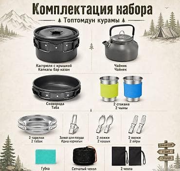 outventure: Набор посуды туристический Tourist Cooking Купить в Бишкеке — 4