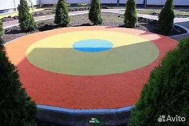 резиновые ковры: Резиновое покрытие для детских и спортивных площадок - Монолитное — 2