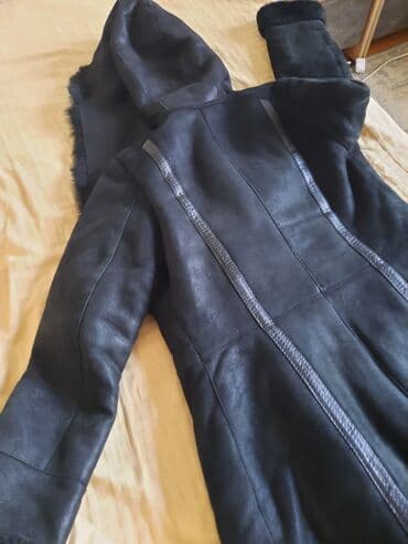 домашние халаты больших размеров: Дубленка, Классическая модель, Турция, По колено, С капюшоном, M — 4