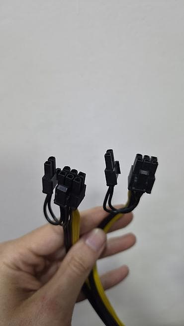 8 пин: Переходник питания PCI‑Express: 6‑pin (PCIe) → два разъёма 6+2‑pin — 4