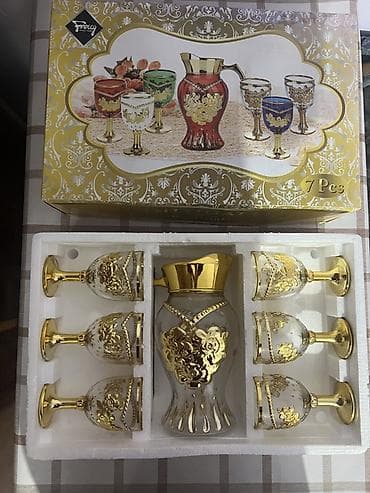 ваза для декора: Набор для напитков 7 предметов. Состав: - графин с крышкой; - 6 — 1