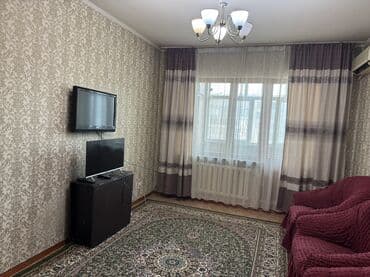 долгосрочная аренда квартира бишкек ош базар: 2 комнаты, Собственник, Без подселения, С мебелью полностью — 1