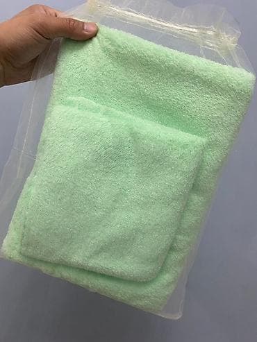 Наматрасники и топперы: Набор махровых полотенец, цвет мятно-зелёный. - Состав: мягкая — 1