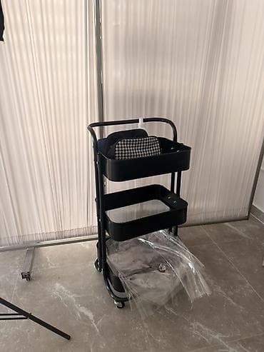 флористический стол: Тележка-органайзер на колесах, Железо — 1