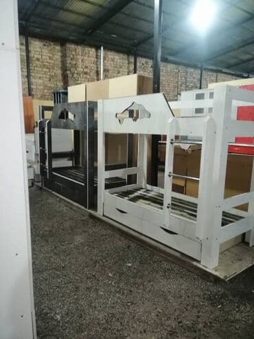 трех ярусный кровать: Детская односпальная кровать, Новый, Для девочки, Для мальчика, С бортиком, ДСП, Платная доставка — 5