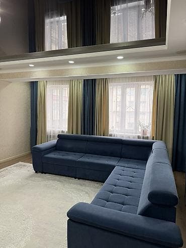 угловой диван адмирал: Угловой модульный диван П‑образной компоновки, обитый велюром синего — 3