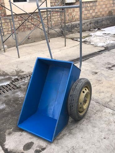 строительный тачка: Садово-строительная тачка и тележка, Стальная, Двухколесная, Новый — 2