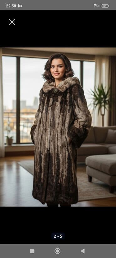мурской шуба: Продается элегантная женская шуба с капюшоном .Стильная и теплая шуба — 5
