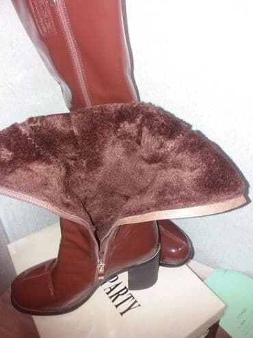 женские брендовые туфли недорого: Женские зимние сапоги коричнего цвета, 36 размера. Отличного качество — 5