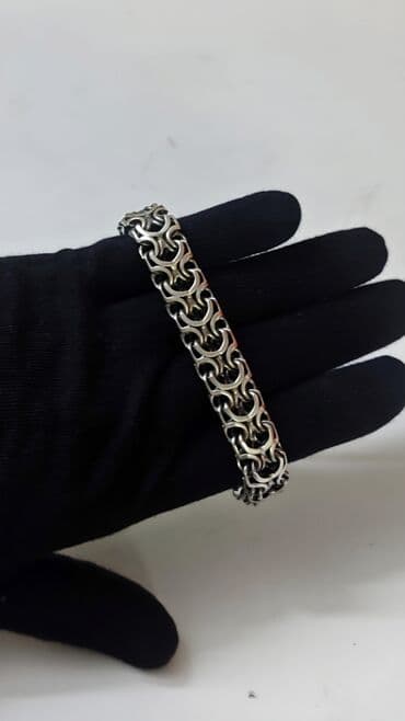 диадема ободок: Браслет "Рамзес" Серебро 925 проба Вес 48 Грамм. Длина 22 см — 1