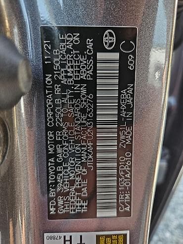 фара галант 8: Toyota Prius: 2022 г., 1.8 л, Автомат, Гибрид, Лифтбек — 7