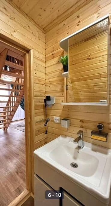 Дом/дача формата A-frame (мансардный двухэтажный деревянный дом) -