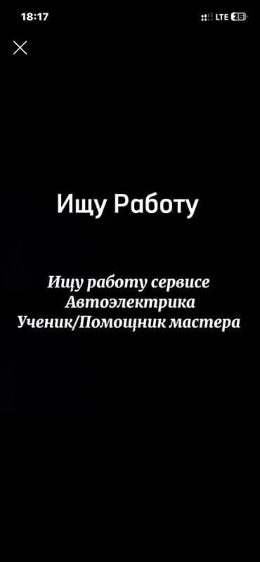 Услуги: помощник автоэлектрика / электронщика ученик в автосервисе