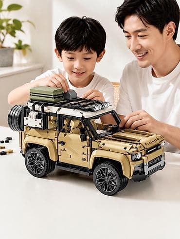 Игрушки: Конструктор внедорожника для сборки (стилизованный под Land Rover — 1