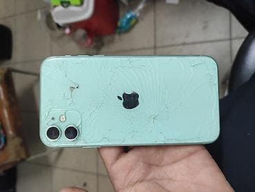 IPhone 11, Зеленый, Защитное стекло