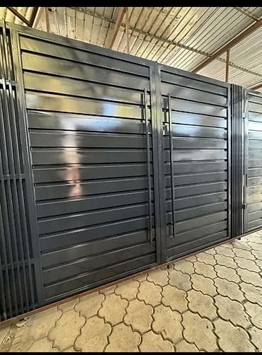 Фурнитура и комплектующие для ворот: Металлические ворота и калитки с декоративными вставками - Тип — 9