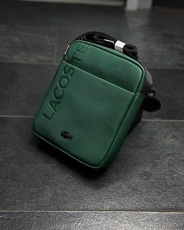 барсетка лакости: Барсетка, Материал: Тканевый материал, Застежка на молнии, Новый — 1