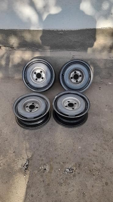 диски 4 100 р15: Железные Диски R <13 Комплект, отверстий - 4, Б/у — 4