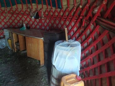 Спорт жана хобби: Боз үйлөр сатылат, Каркасы Жыгач, 70 баш, Диаметри: 5.5 метр — 9