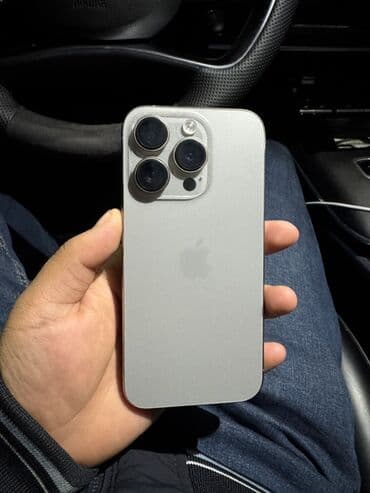 IPhone 15 Pro, Серебристый, Защитное стекло