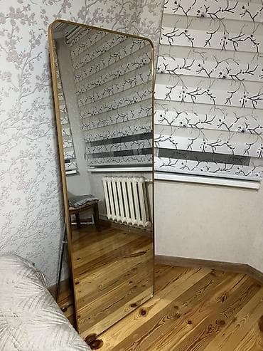 Декор жана интерьер: Напольное зеркало в полный рост с тонкой рамой - Тип: напольное — 1