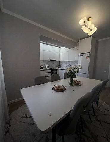 110: 3 комнаты, 110 м², Кок-Жар мкр 12 этаж, Евроремонт — 3